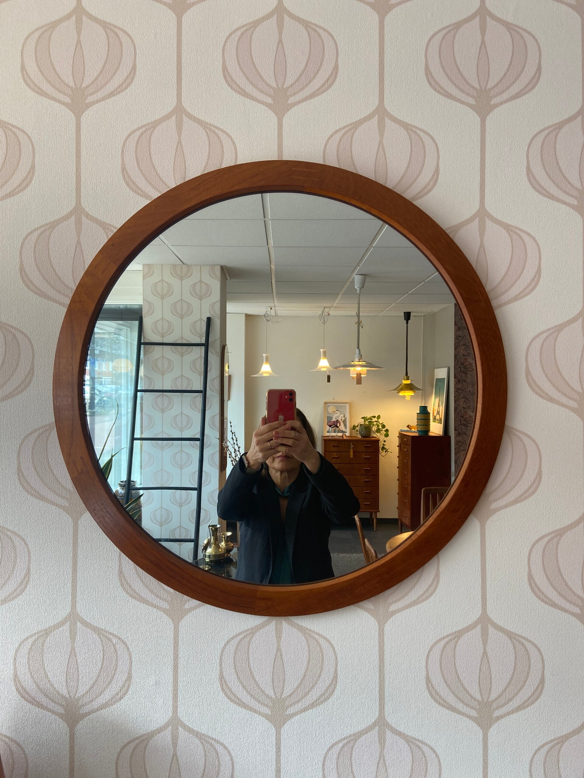 Vintage Deens Design spiegel van Aksel Kjersgaard, model 280