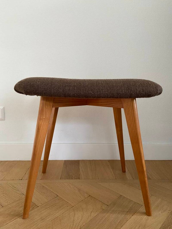 Vintage voetenbankje/krukje