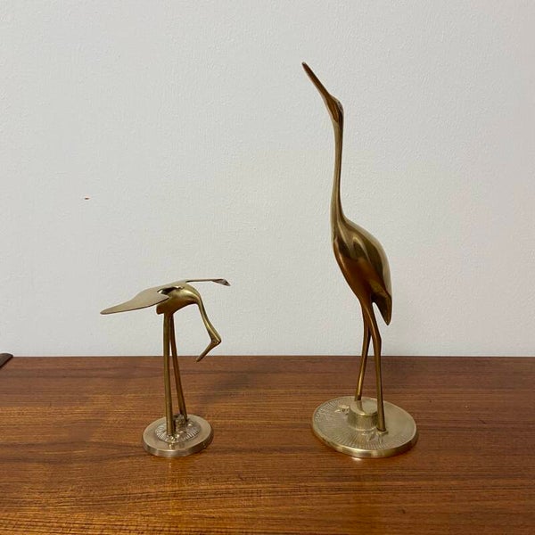 Set van 2 messing kraanvogels