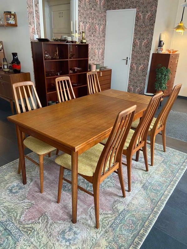 Vintage Deense eettafel van Erik Buch