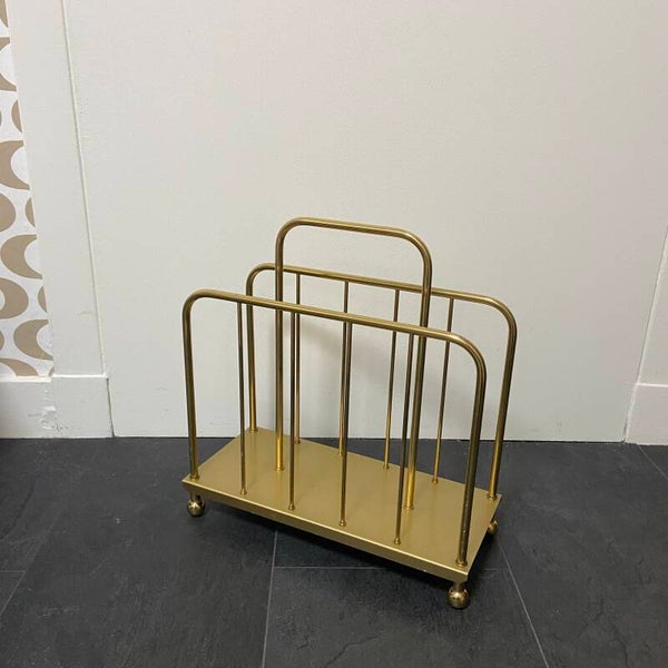 Messing tijdschriftenhouder/LP-houder