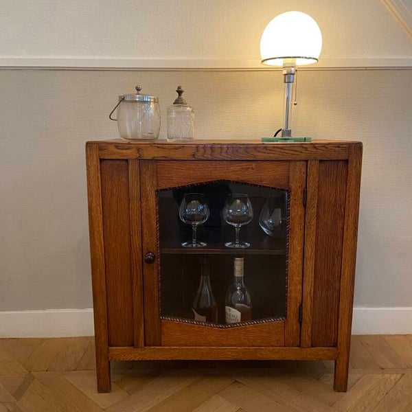 Art Deco vitrinekastje/theekastje