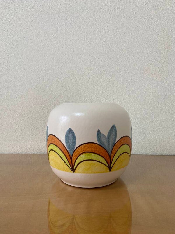 Vintage East Germany bolvaas/bloempot van VEB Haldensleben