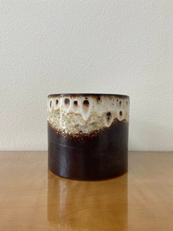Vintage West Germany Fat lava bloempot van Jasba