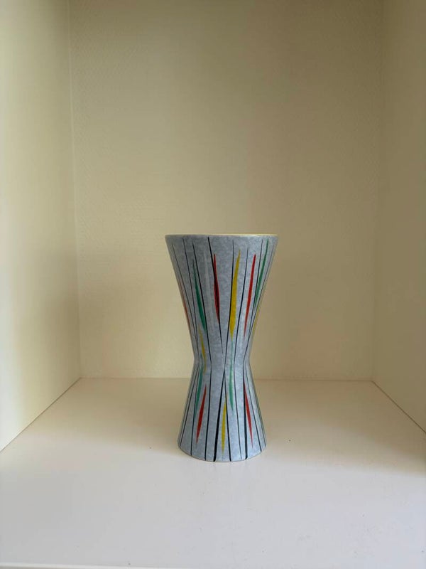 Scheurich vaas in diabolo vorm 244-22, jaren 60/'70