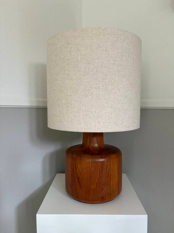 Grote ecru kleurige canvas lampenkap
