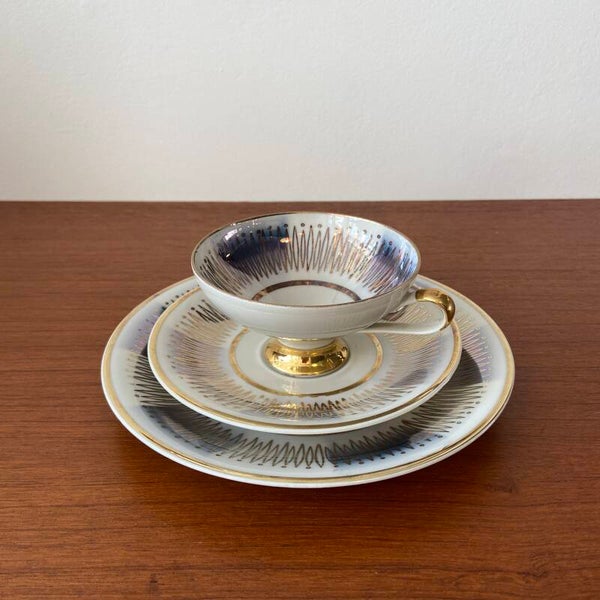 Vintage ontbijtset/sammeltas van Bavaria porselein