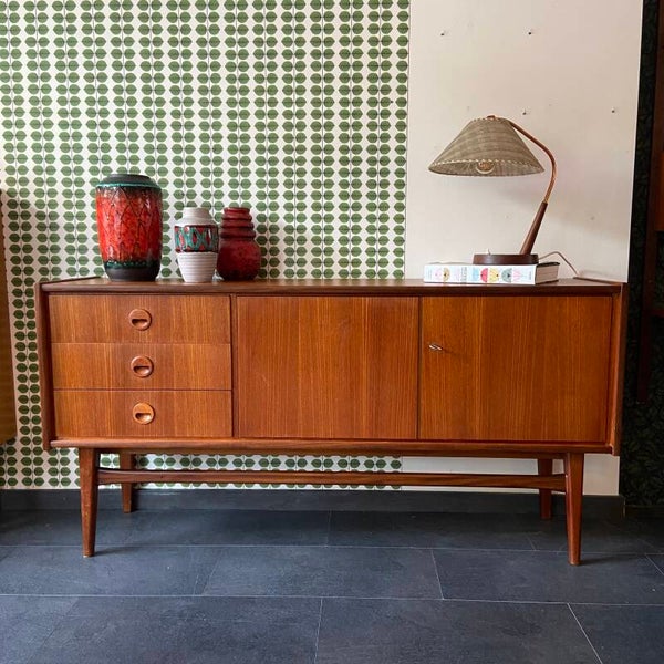 Vintage teak dressoir met 3 laden van Bartels Möbel Werke