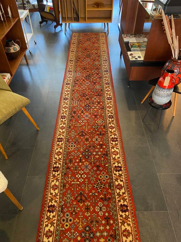 Vintage Perzische XL loper in multicolour
