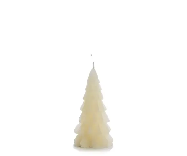 Rustik Lys figuurkaars kerstboom, kleur Vanille