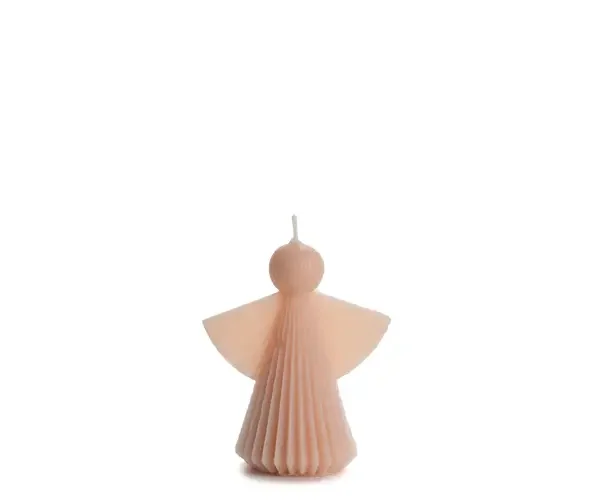 Rustik Lys figuurkaars Engel, kleur Blossom Cherry