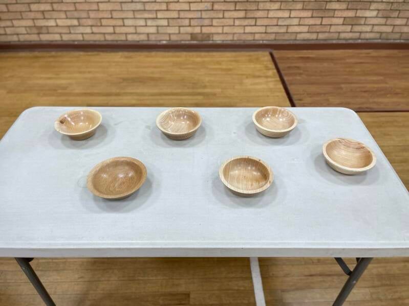 Some of the finish bowl from our beginners class