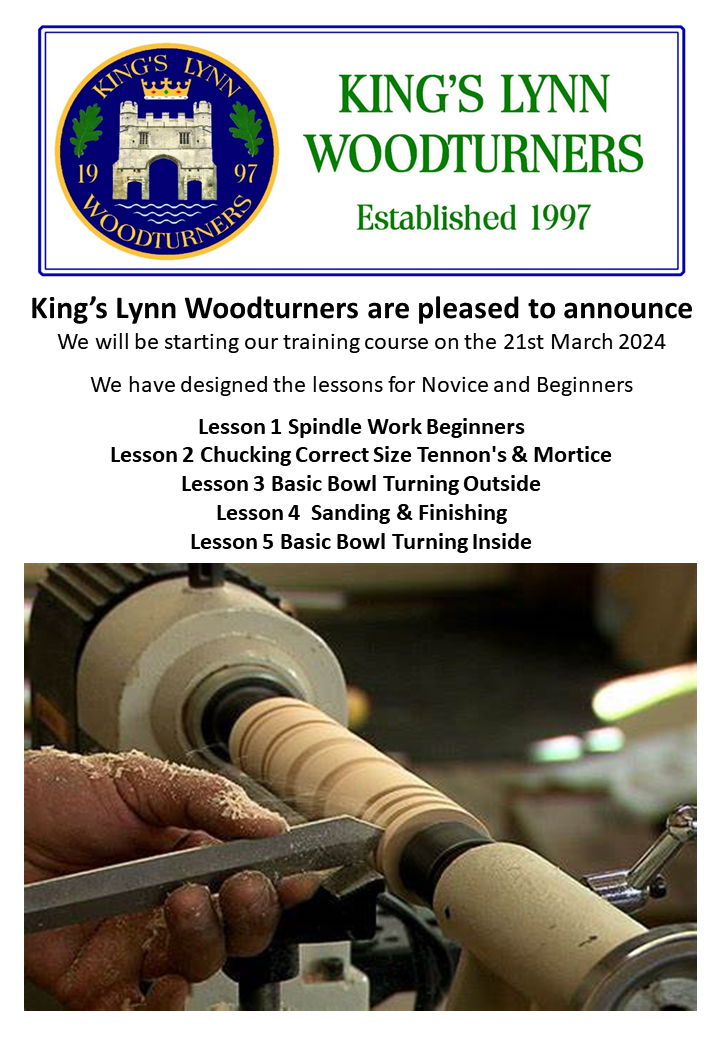 New Training Programs Kings Lynn Woodturners