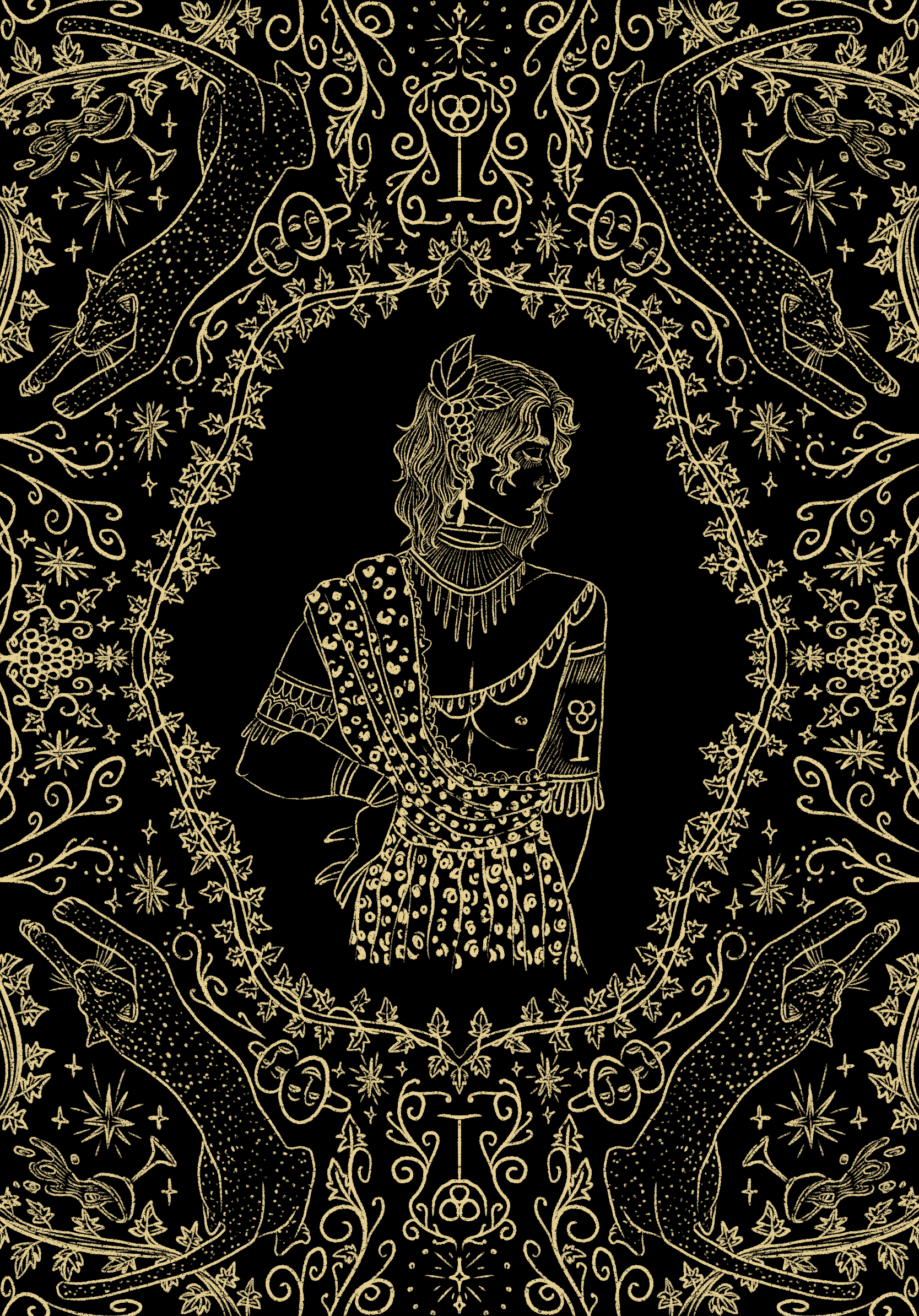 Dionysos Poster Gravure