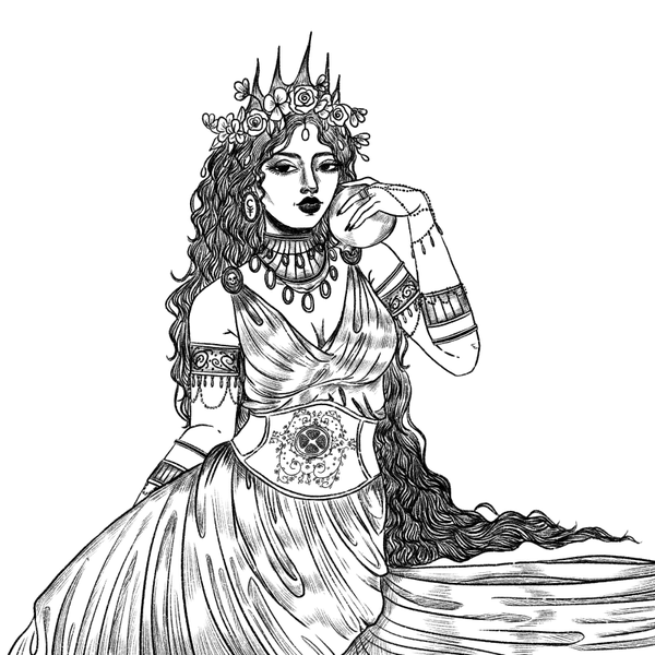Persephone Poster Noir et Blanc