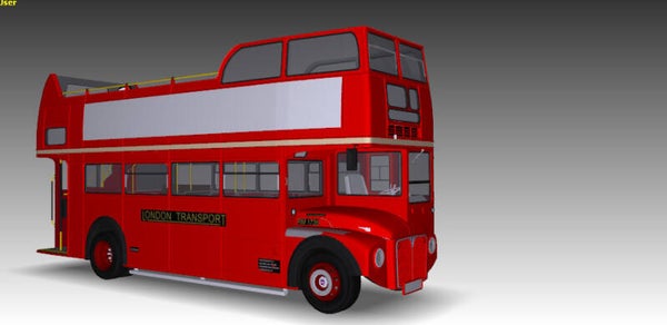 3D Model AEC Routemaster Opentop