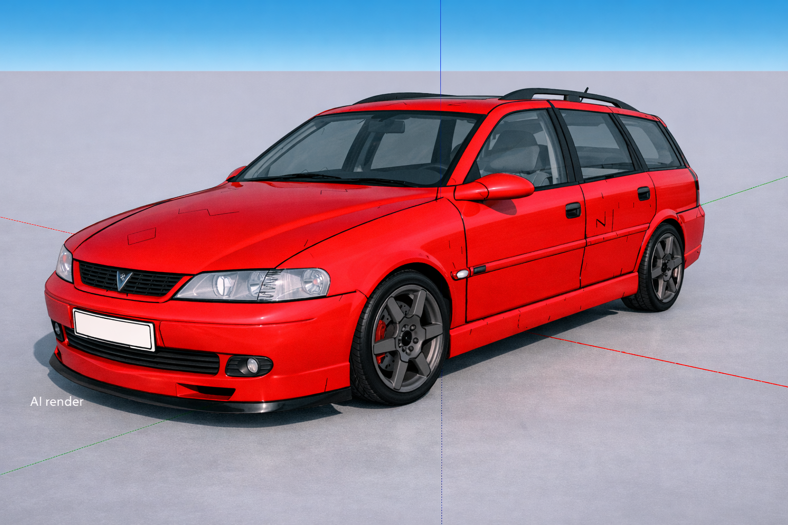 3D Model Vauxhall Vectra Estate [2001]-[Editorial]