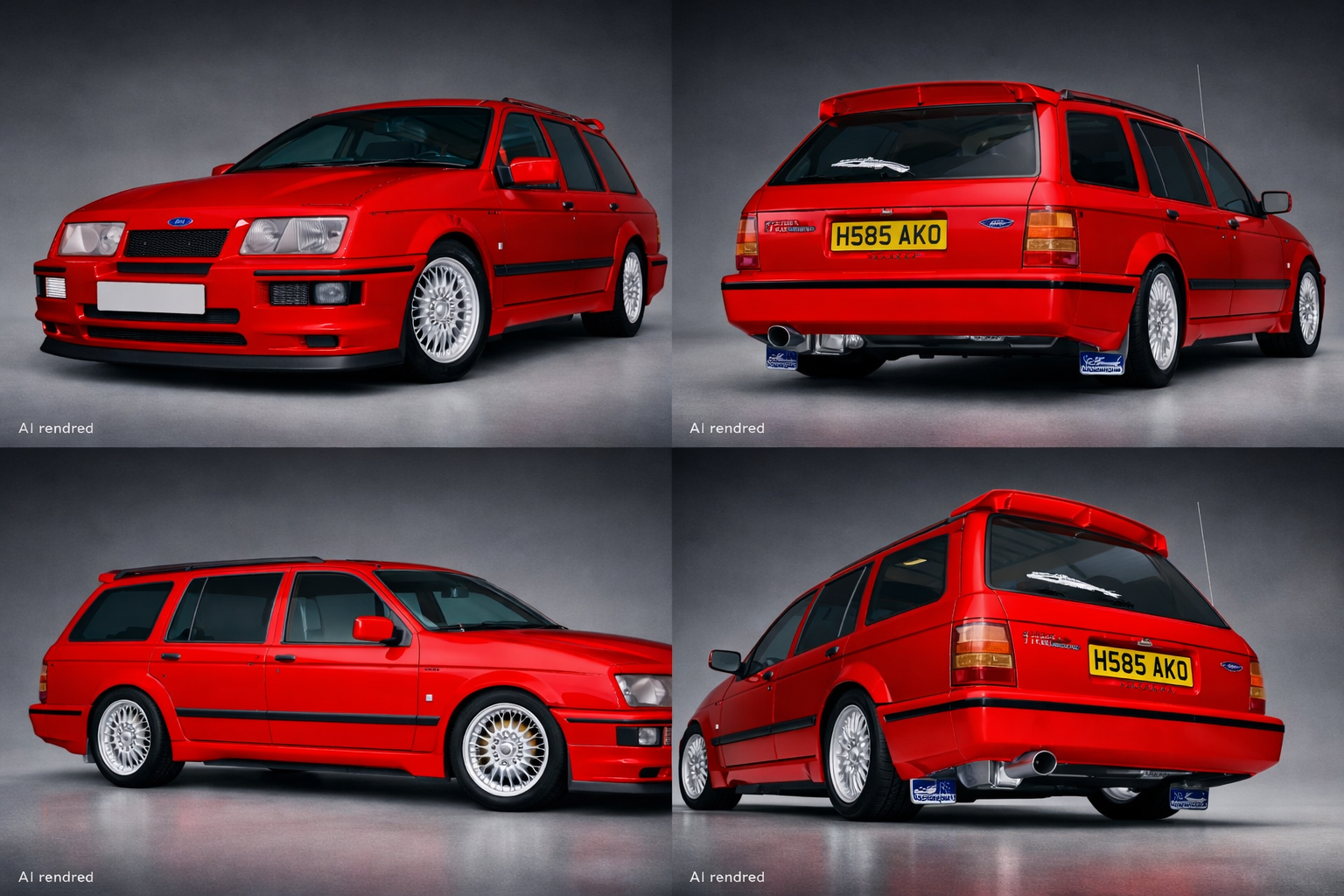 3D Model Ford Sierra Estate Cosworth [Editorial]-[UV-MAPPED]