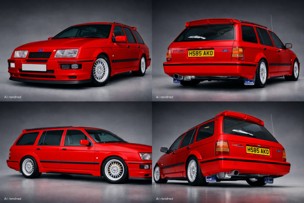 3D Model Ford Sierra Estate Cosworth [Editorial]-[UV-MAPPED]
