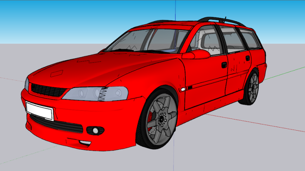 3D Model Vauxhall Vectra Estate [2001]-[Editorial]