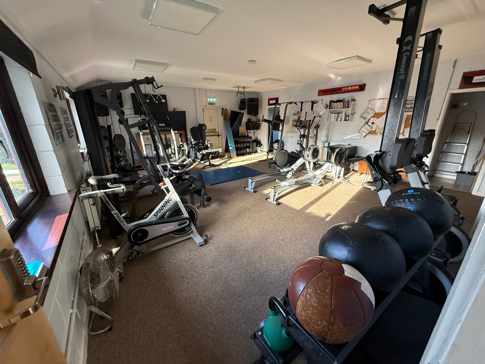 Gym equipment servicing at Huntingdon Boat Club Cambridgeshire 