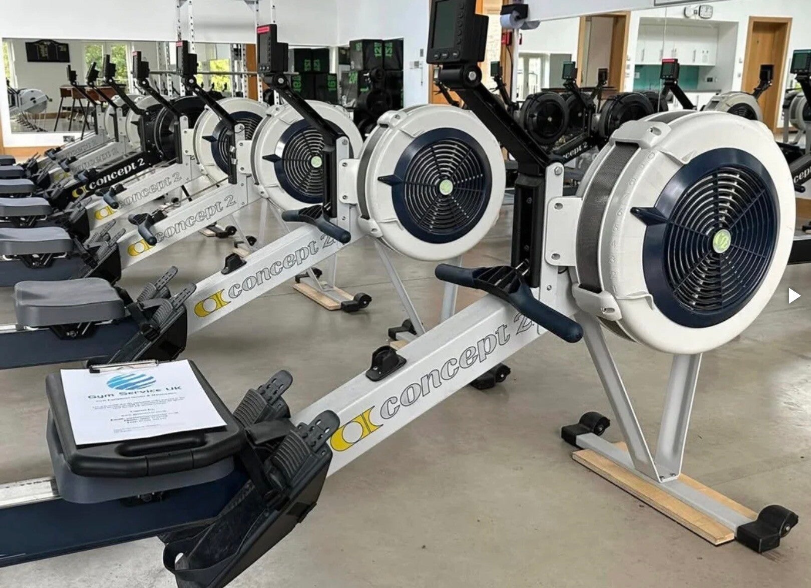 Servicing gym equipment in Yaxley