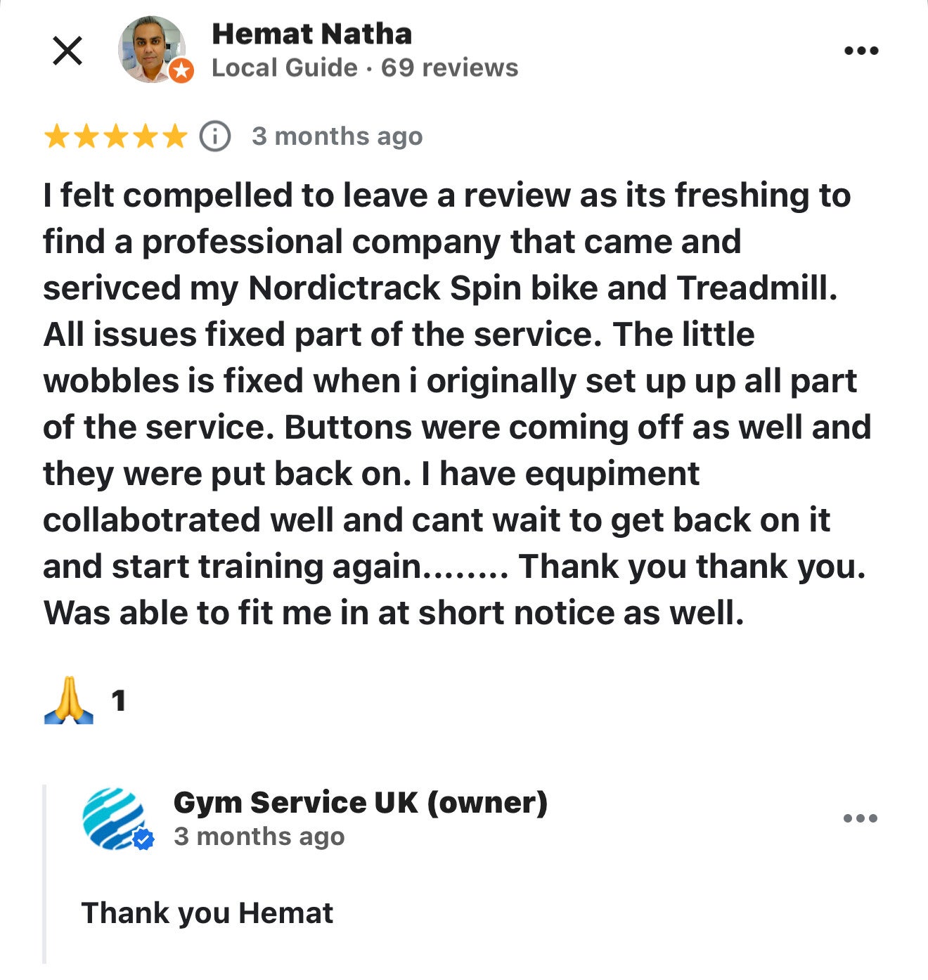 Gym Repair Service UK