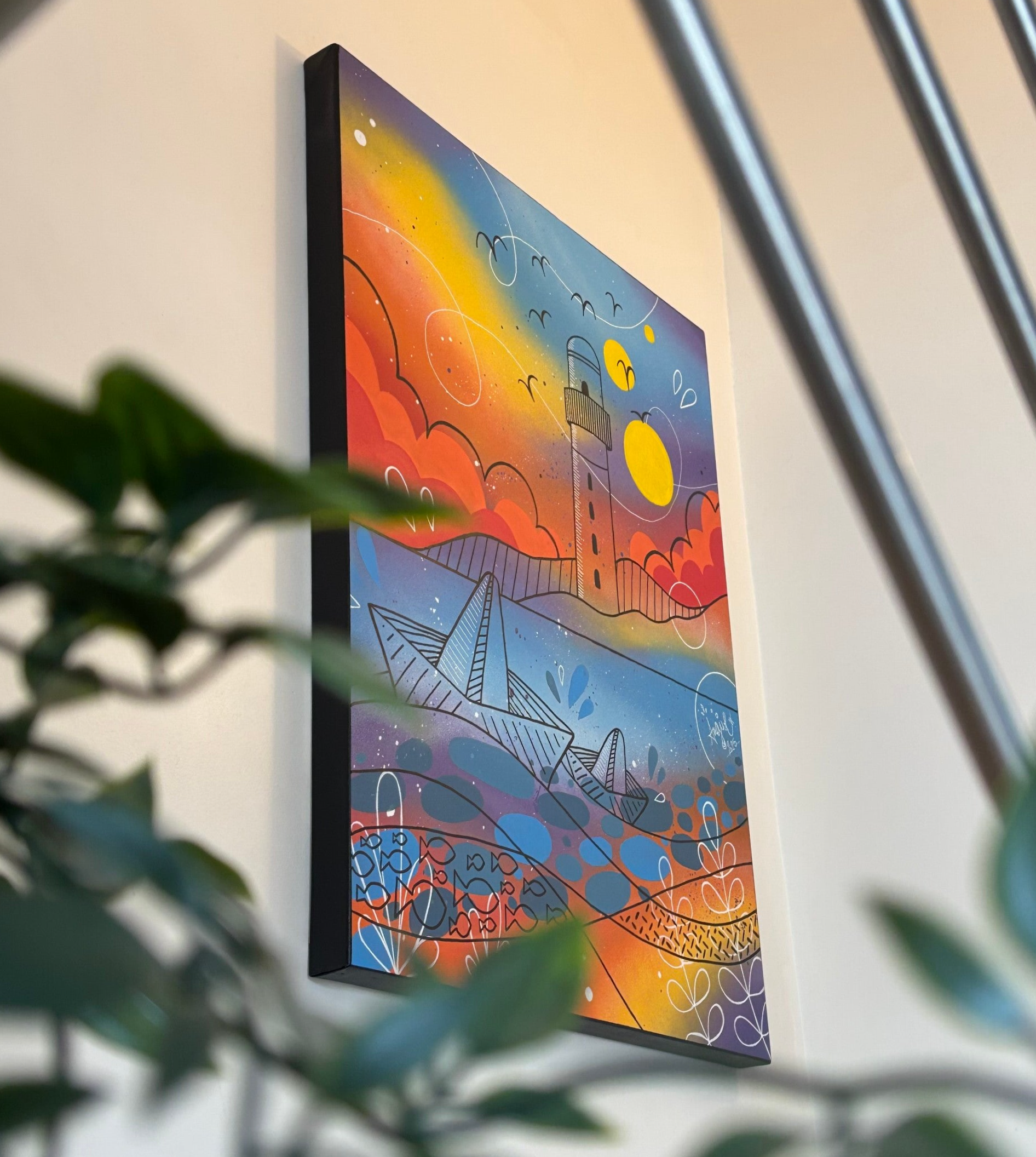 Tableau contemporain peint à la main par Angive Art