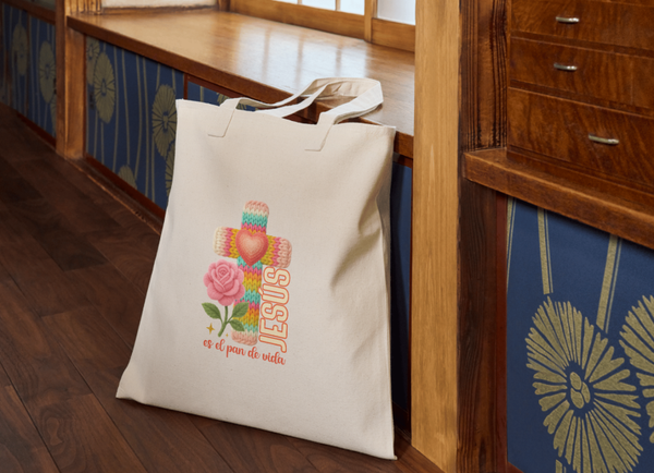 Jesus es el pan de vida Canvas Bag