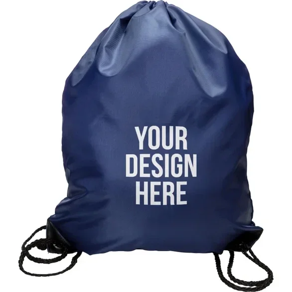 Company Logo Pull String Bag
