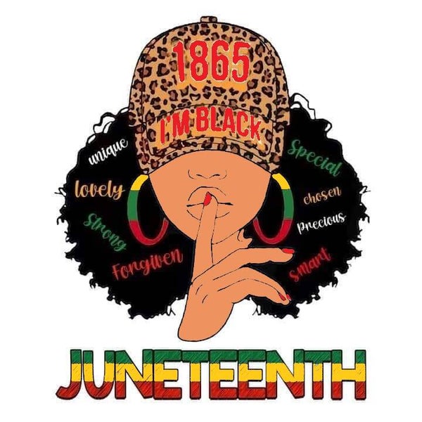 Juneteenth Afro/Hat T-Shirt