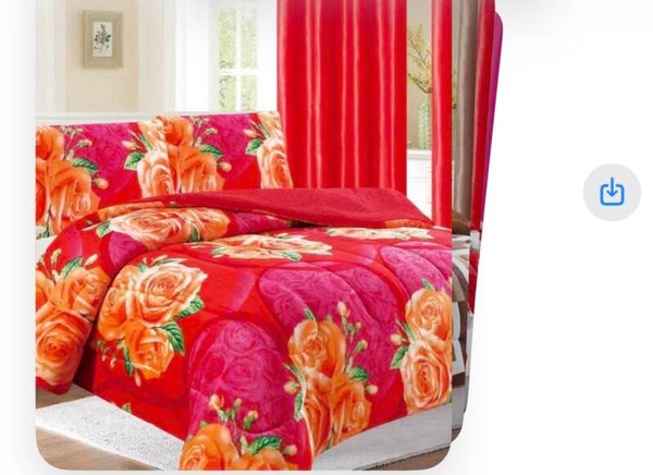 Red Rose Leopard Print Winter Blanket