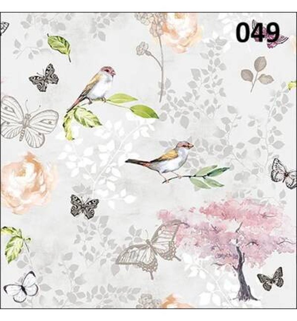 Servetten Birds and butterflies