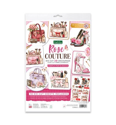 Decoupage- en embellishmentcollectie - Rose Couture