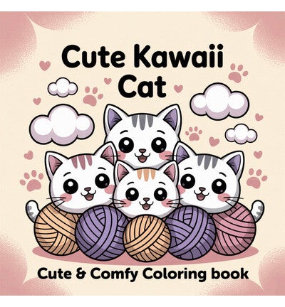 Kleurboek – Schattige kawaii kat