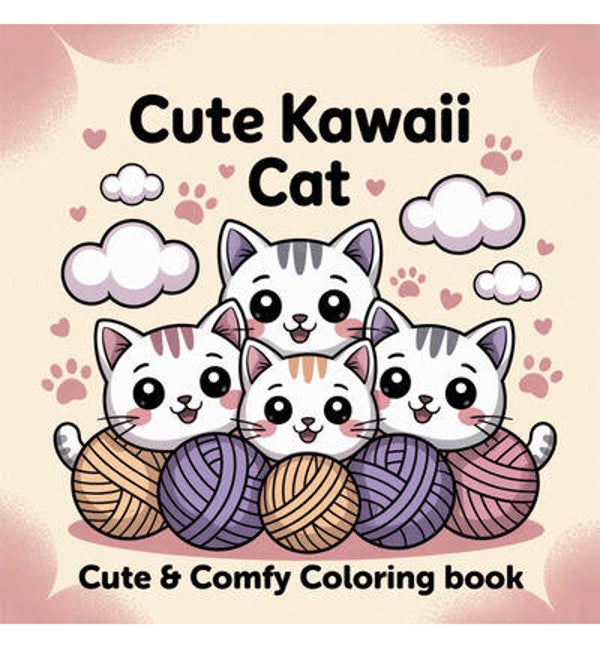 Kleurboek – Schattige kawaii kat
