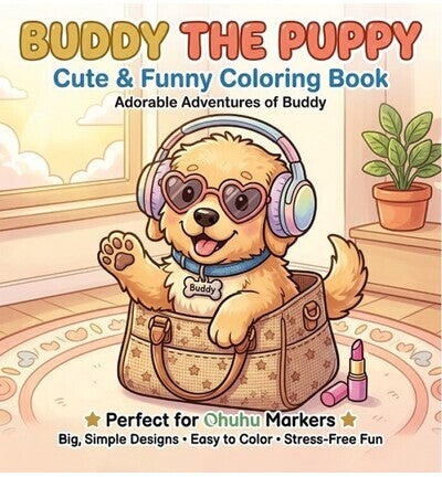 Mini kleurboek – Buddy de puppy