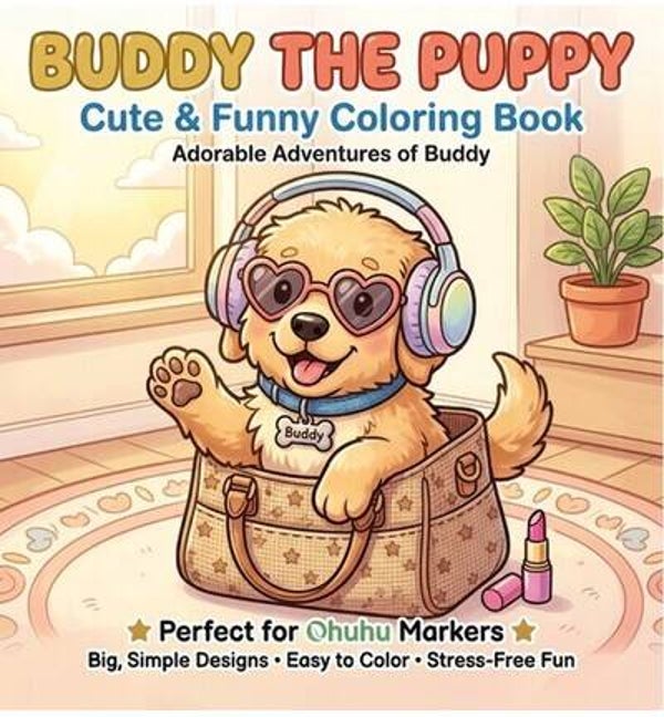 Mini kleurboek – Buddy de puppy
