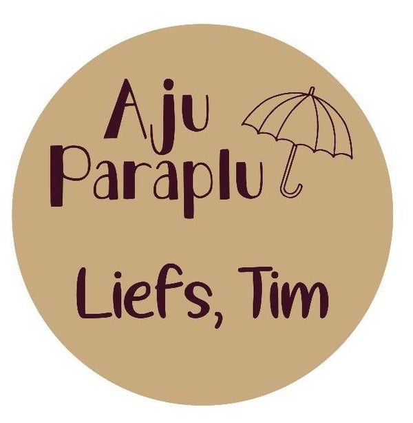 Aju Paraplu sticker x5