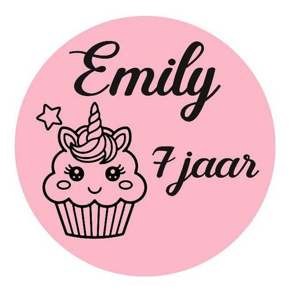 Unicorntaart sticker