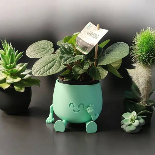 Bloempot met hartje S
