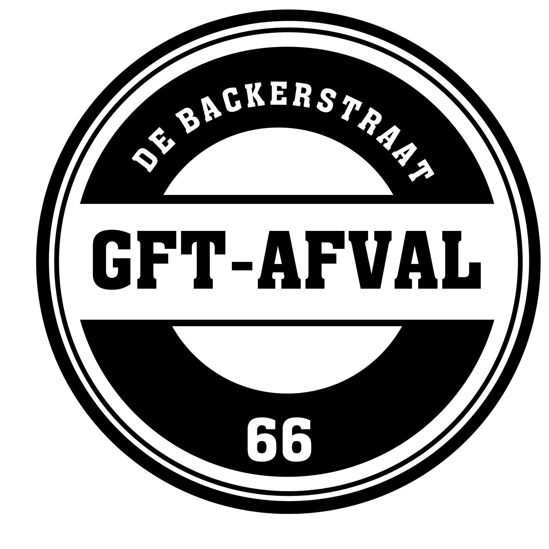 Container stickers rond