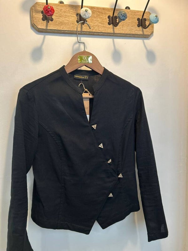 Chemise Asymétrique Noire – Luna Noire