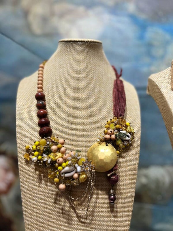 Collier solaire HÉLIOS Hand made - Unique Artisanat