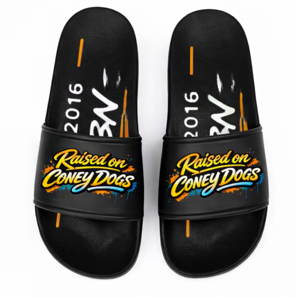 Raised On Coney Dogs Slippers