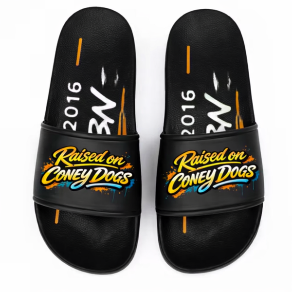 Raised On Coney Dogs Slippers