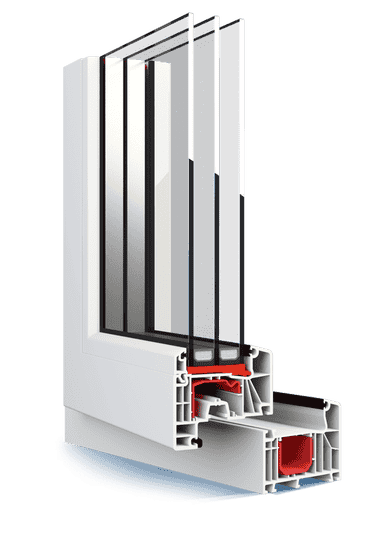 Aluplast - Half verdiept (85mm)