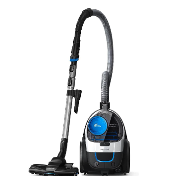 Philips PowerPro Compact Série 3000: L'aspirateur sans sac performant, équipé d'un filtre HEPA et d'une brosse TriActive (FC9332/09)