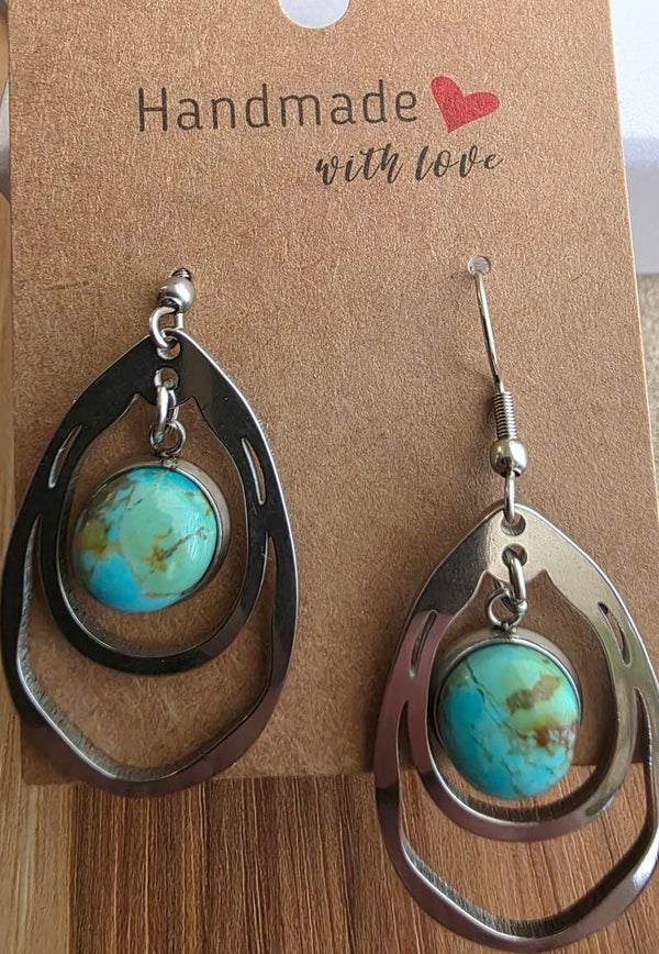 Bezel Earring