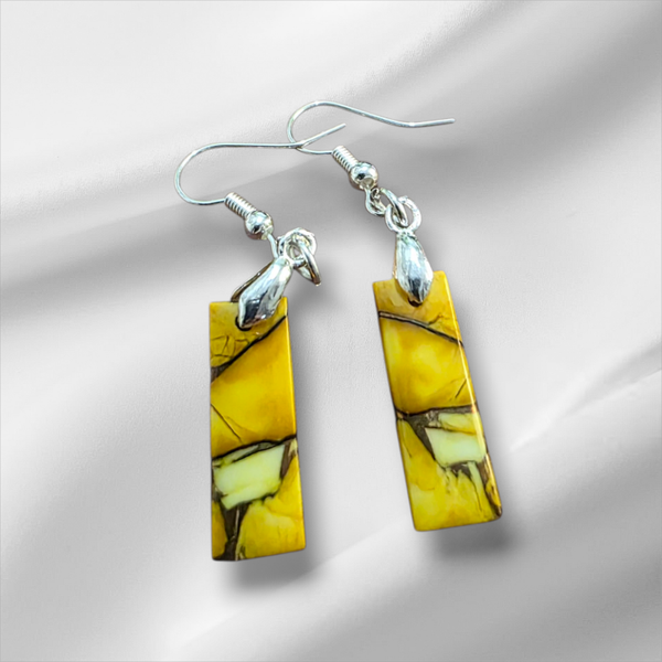 Honey Dahlia Turquoise earrings